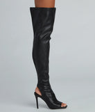 Sleek And Stunning Faux Leather Boots