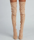 Raising The Bar Faux Suede Stiletto Boots