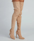 Raising The Bar Faux Suede Stiletto Boots