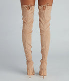 Raising The Bar Faux Suede Stiletto Boots