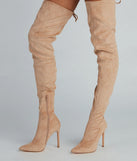 Raising The Bar Faux Suede Stiletto Boots