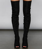 Over The Knee Faux Suede Stiletto Boots