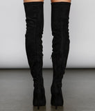 Over The Knee Faux Suede Stiletto Boots