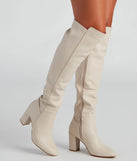Sleek Strut Knee-High Boots