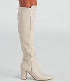 Sleek Strut Knee-High Boots