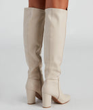 Sleek Strut Knee-High Boots