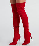 Sultry Lace-Up Thigh-High Boots