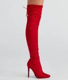 Sultry Lace-Up Thigh-High Boots