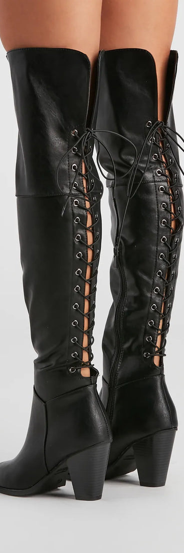 Rule The Scene Knee-High Boots