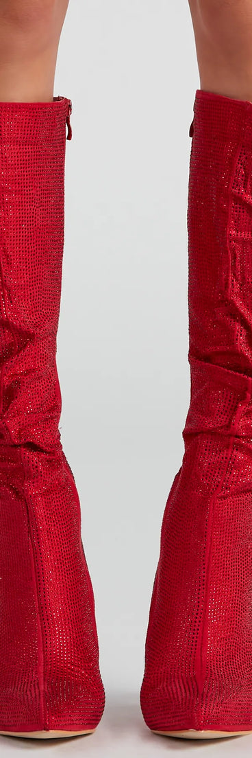 Shine Slouch Stiletto Boots