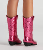 Major Glam Metallic Cowboy Boots
