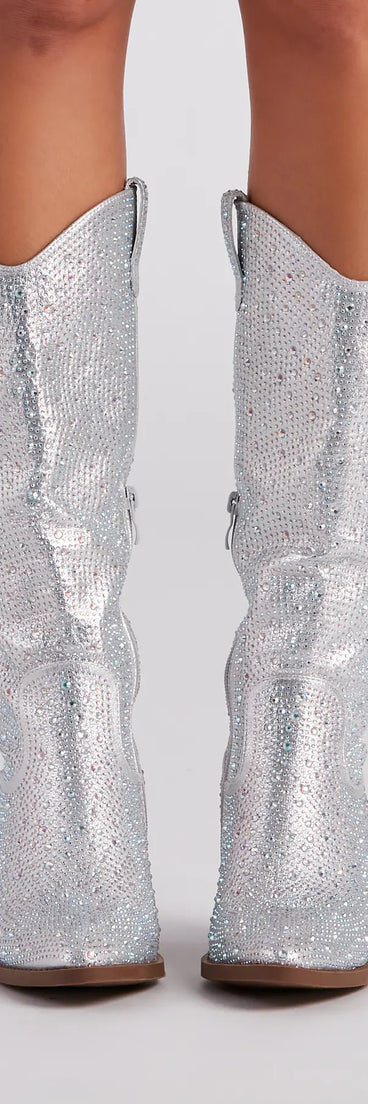 Country Diva Rhinestone Cowboy Boots