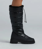 Keep Up With Me Puffer Under-The-Knee Boots