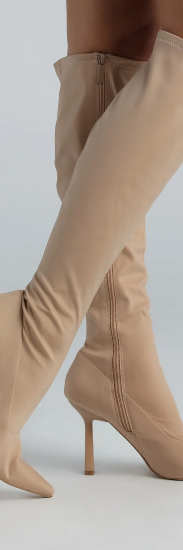 Elevated Mood Knee-High Stiletto Boots