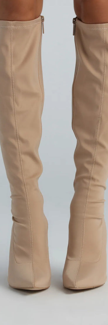 Elevated Mood Knee-High Stiletto Boots