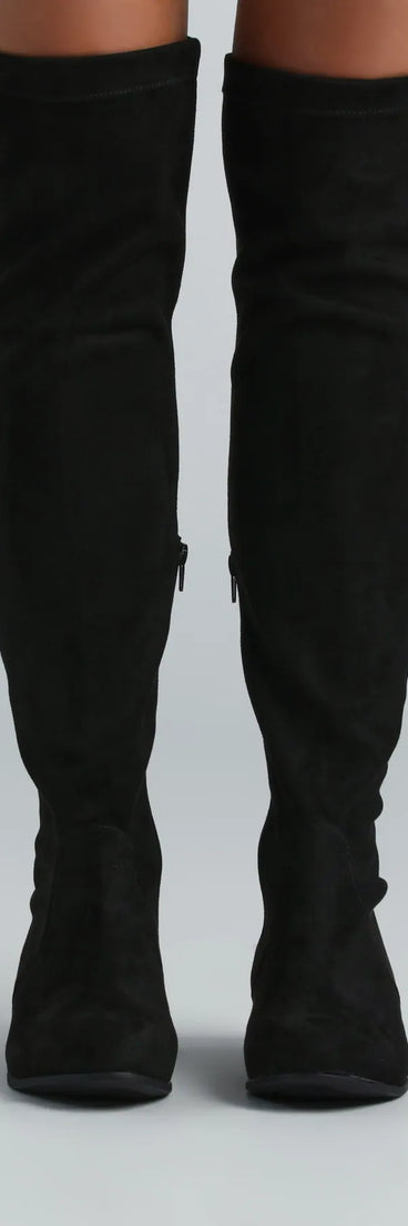 In Love Lace-Up Knee High Boots