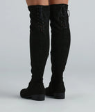 In Love Lace-Up Knee High Boots