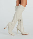 Perfect Day Faux Leather Under-The-Knee Boots