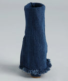 Not A Drill Denim Foldover Boots