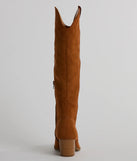 Kick Up The Dust Knee High Suede Western Boots