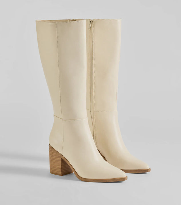 Tan Leather Boots Knee High Boots Wittner ZOE WITTNER Tan Brown
