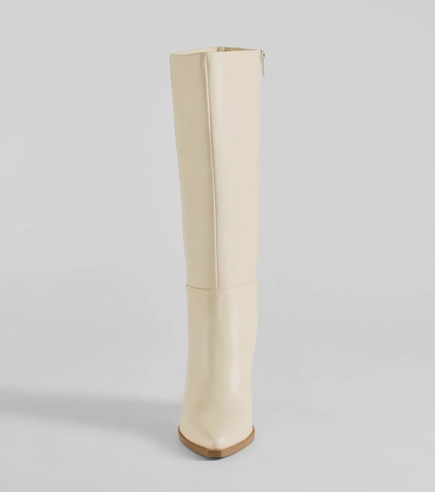 High Fashion Under-The-Knee Faux Leather Boots | Windsor