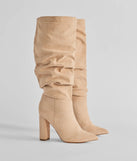 Chic Unleashed Under-The-Knee Scrunch Boots