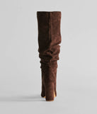 Runway Ready Under-The-Knee Scrunch Boots
