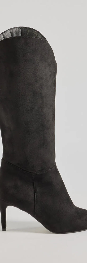 Time To Strut Under-The-Knee Stiletto Boots