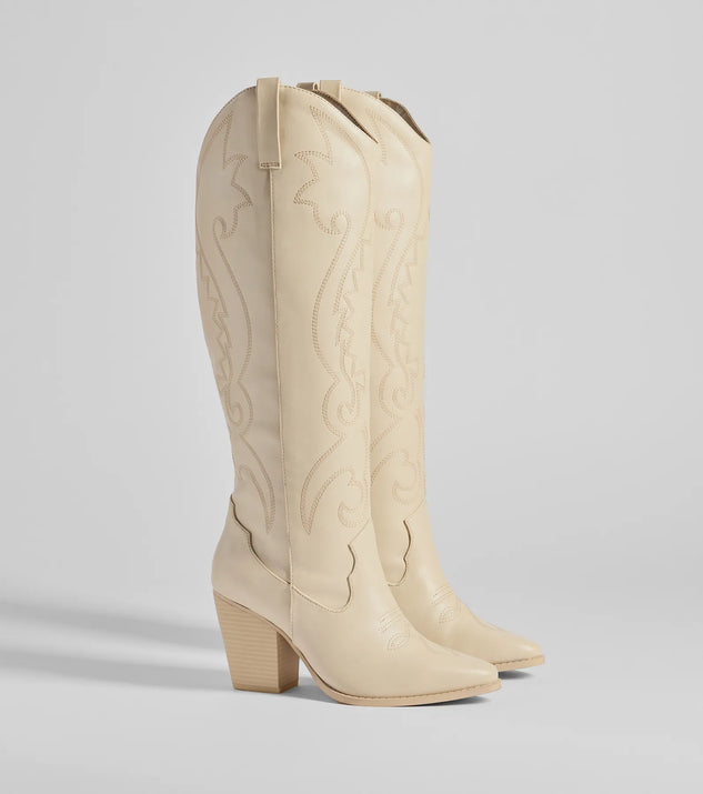 Western Flair Under-The-Knee Boots | Windsor Western Flair Under-The-Knee Boots | Windsor