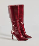 Elevated Glam Under-The-Knee Stiletto Boots