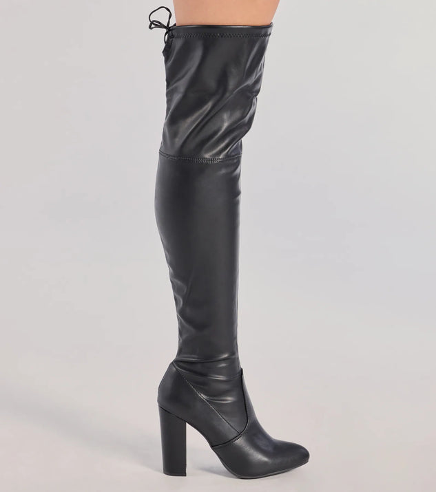 Chic Slay Over-The-Knee Block Heel Boots | Windsor