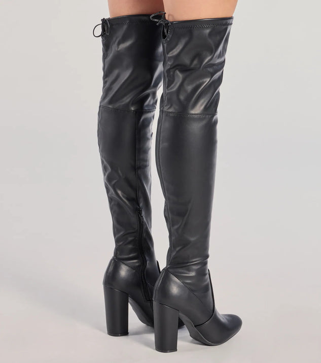 Chic Slay Over-The-Knee Block Heel Boots | Windsor