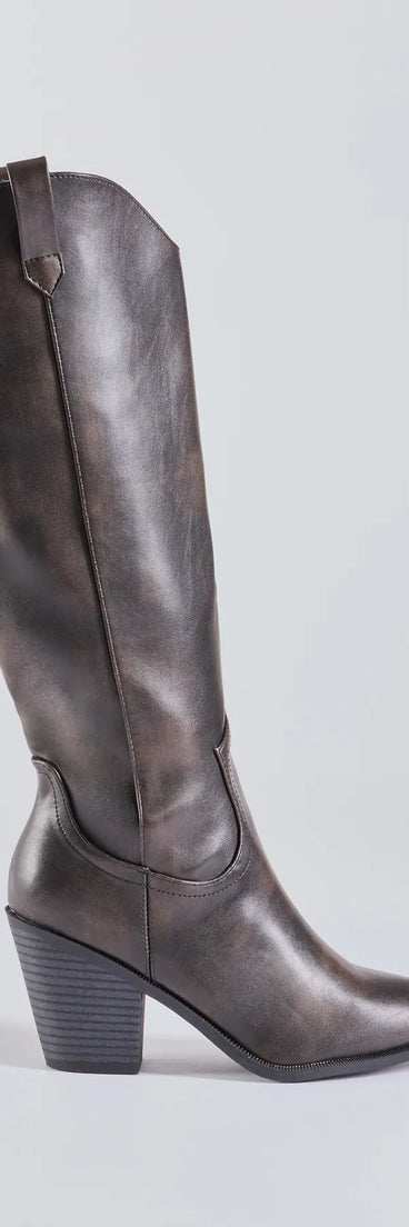 
Upgrade your style game for 2025 with the Boldly Chic Distressed Faux Leather Western Boots in gray, perfect for any fashion-forward wardrobe.