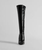Major Strut Faux Leather Knee-High Stiletto Boots