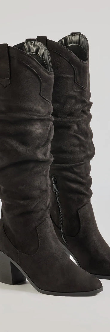 
Upgrade your style game for 2025 with the Strut In Style Slouched Under-The-Knee Boots in black, perfect for any fashion-forward wardrobe.