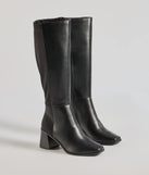 Here To Slay Under-The-Knee Block Heel Boots