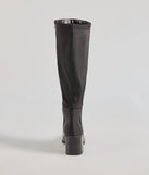 Here To Slay Under-The-Knee Block Heel Boots