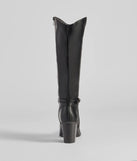 Strut The Streets Under-The-Knee Faux Leather Boots