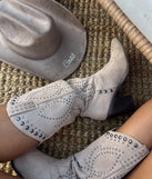 Moving Along Studded Cowboy Boots