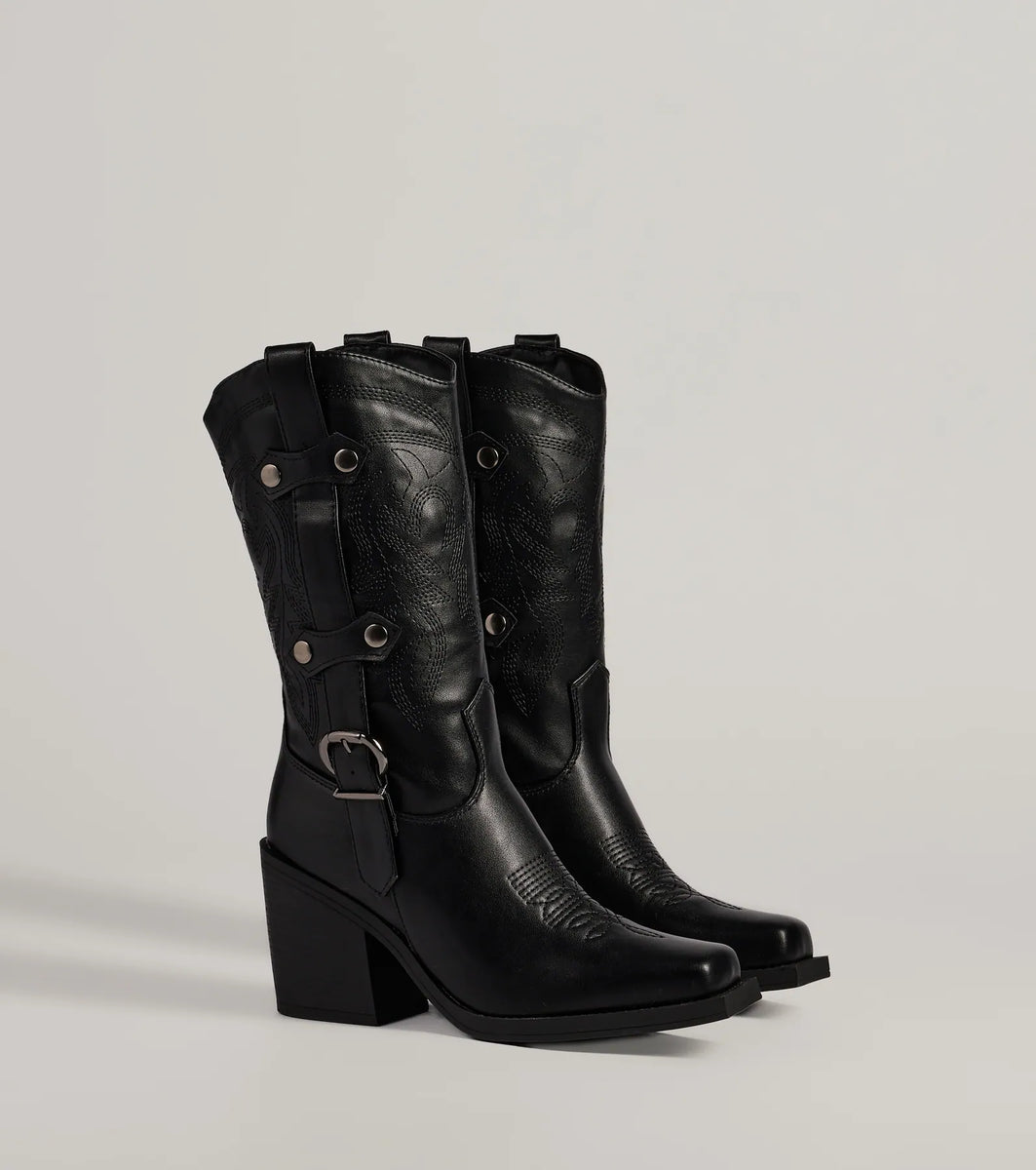 Homestead Chic Western Faux Leather Boots & Windsor