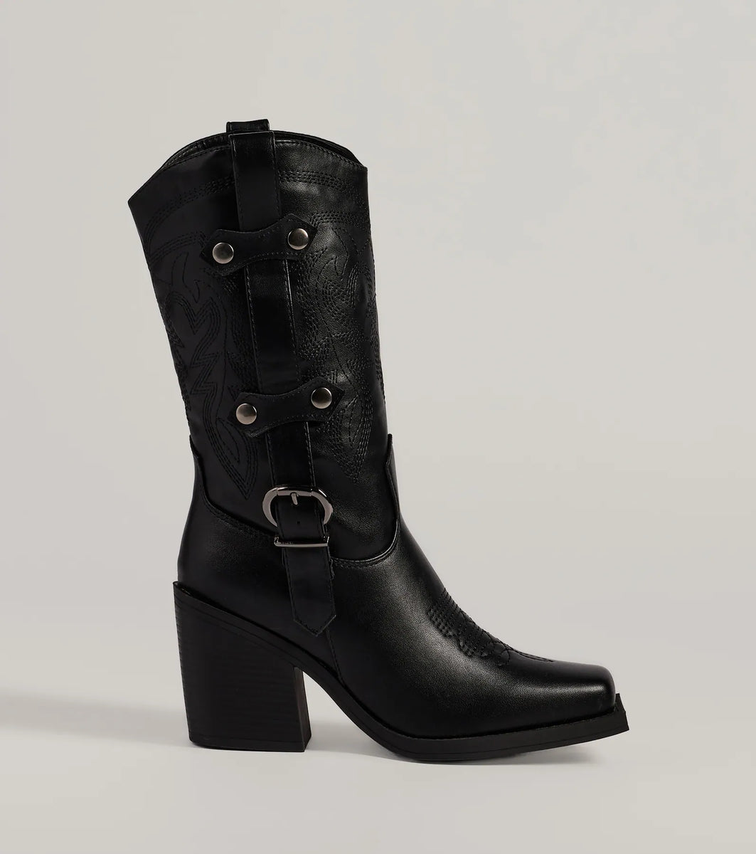 Homestead Chic Western Faux Leather Boots & Windsor