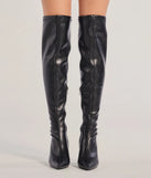 Chic Unlocked Over-The-Knee Block Heel Boots