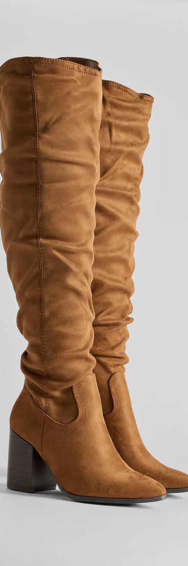 Fab Slouched Over-The-Knee Boots
