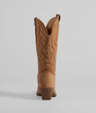 The Country Threads Western Microsuede Cowboy Boots in camel brown brings edge and energy to your vibe, ready to elevate any festival look or concert outfit.