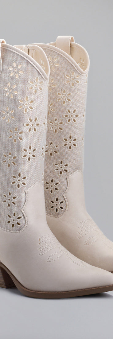 Show Stopper Floral Cut Cowboy Boots