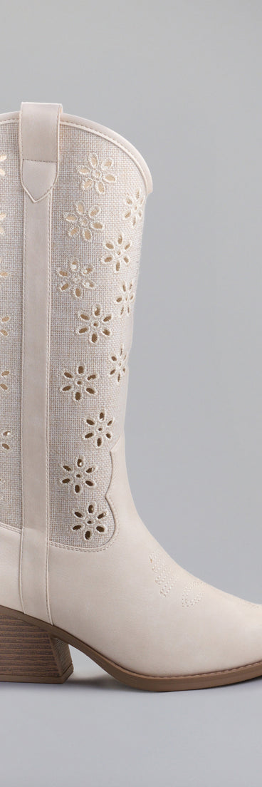 Get inspired with the Show Stopper Floral Cut Cowboy Boots, a feed-worthy piece that’s part of Windsor's updated and curated women’s clothing edit packed with must-have fall outfit ideas.