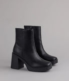 Tough Love Platform Block Heel Booties