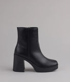 Tough Love Platform Block Heel Booties