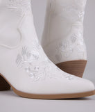 Full Bloom Floral Cowboy Booties